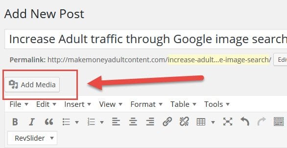 Increase Adult traffic through Google image search add media