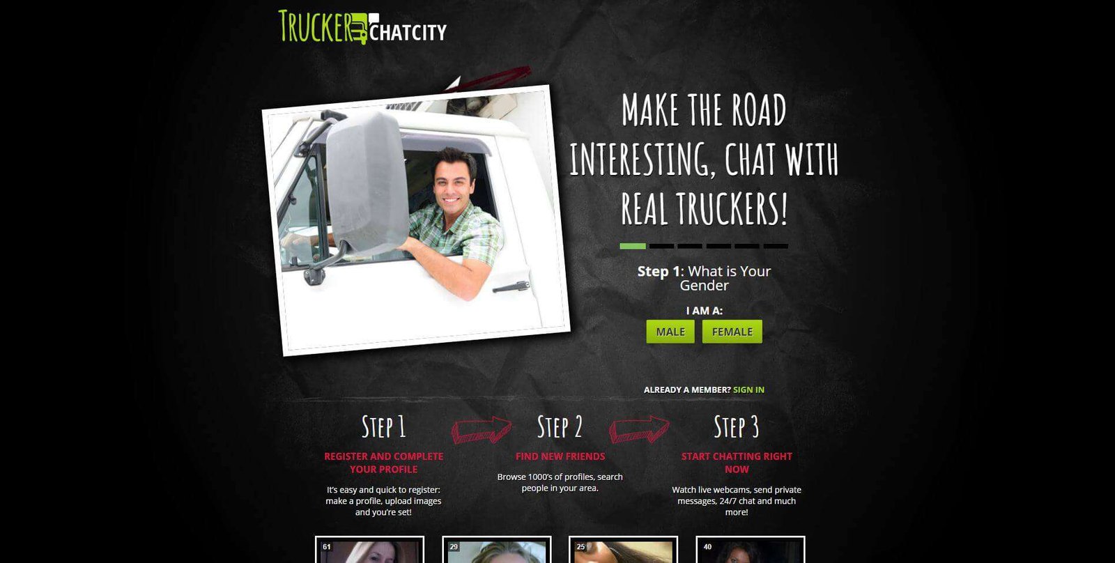 trucker chat city