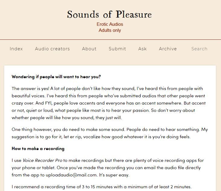 Sounds of Pleasure