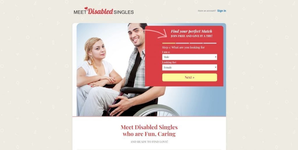 dating websites disability usage